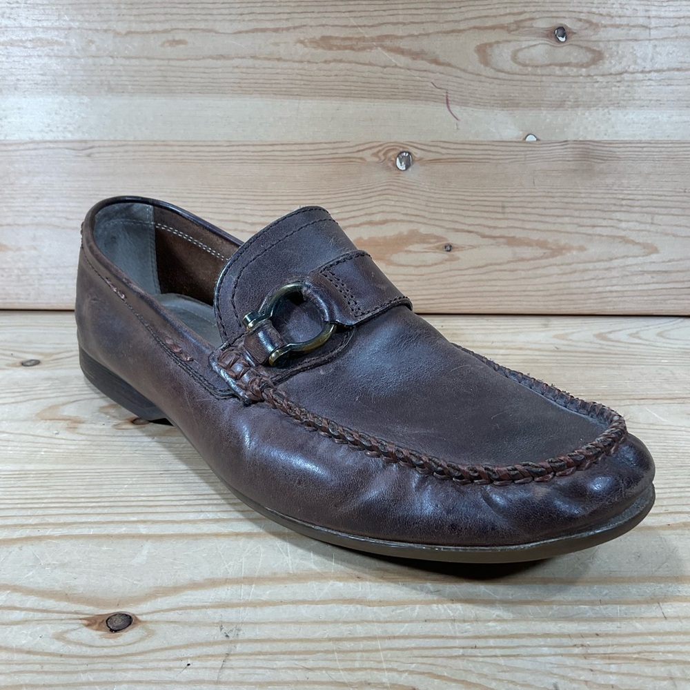 Frye Lewis Keeper Loafer Driving Shoes Men’s 9.5 Dark Brown Leather 80305